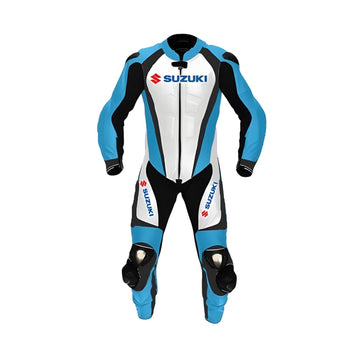 Handmade Custom Pro Track Leather Racing Suit  Made-to-Measure Biker Sport Gear