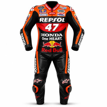 Honda Motorcycle Racing Suit – Custom Leather Biker Suit with Personalized Design