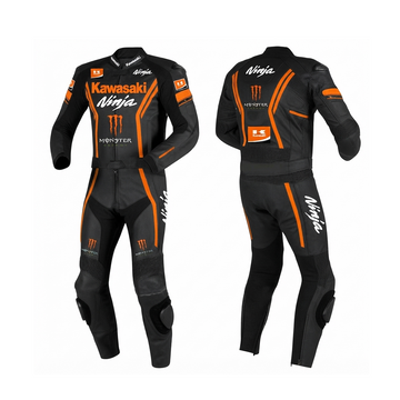 Kawasaki Ninja Monster MotoGP Leather Suit CE 2 Pc