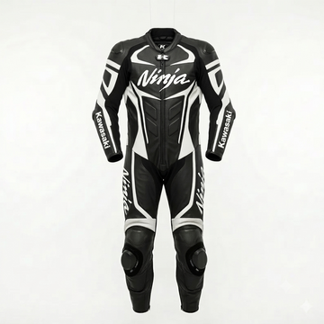 Kawasaki Ninja Motorbike Leather Suit 1 Pc Track Race Gear