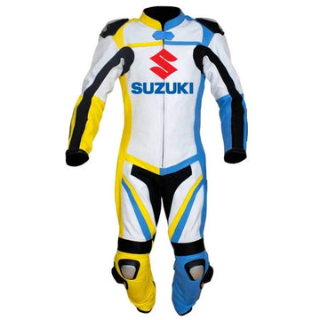 One Piece Leather Motorcycle Racing Suit – CE Armor Biker Riding Gear
