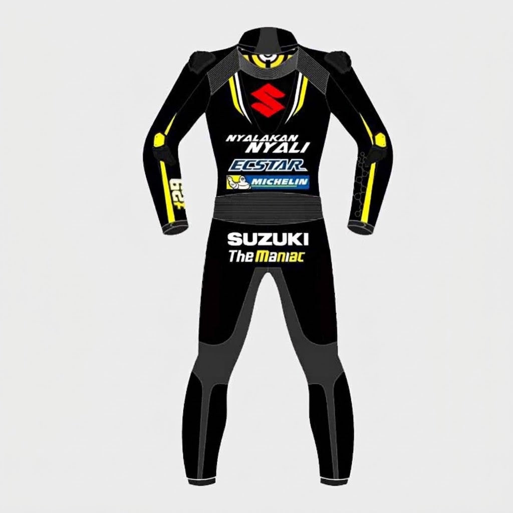Suzuki MotoGP-Style Leather Suit — "Nyalakan Nyali" Livery