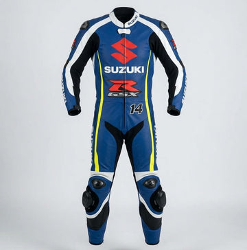 Suzuki GSX Leather Racing Suit – Professional One-Piece Motorbike Biker Suit